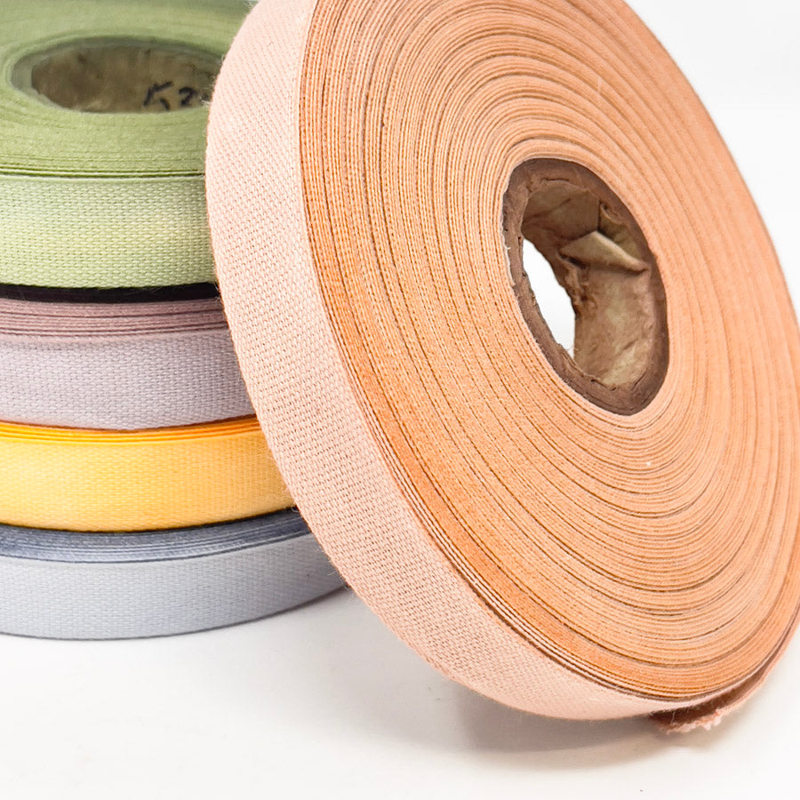 NEW // Hand Dyed 5/8" Cotton Twill Tape - by the yard