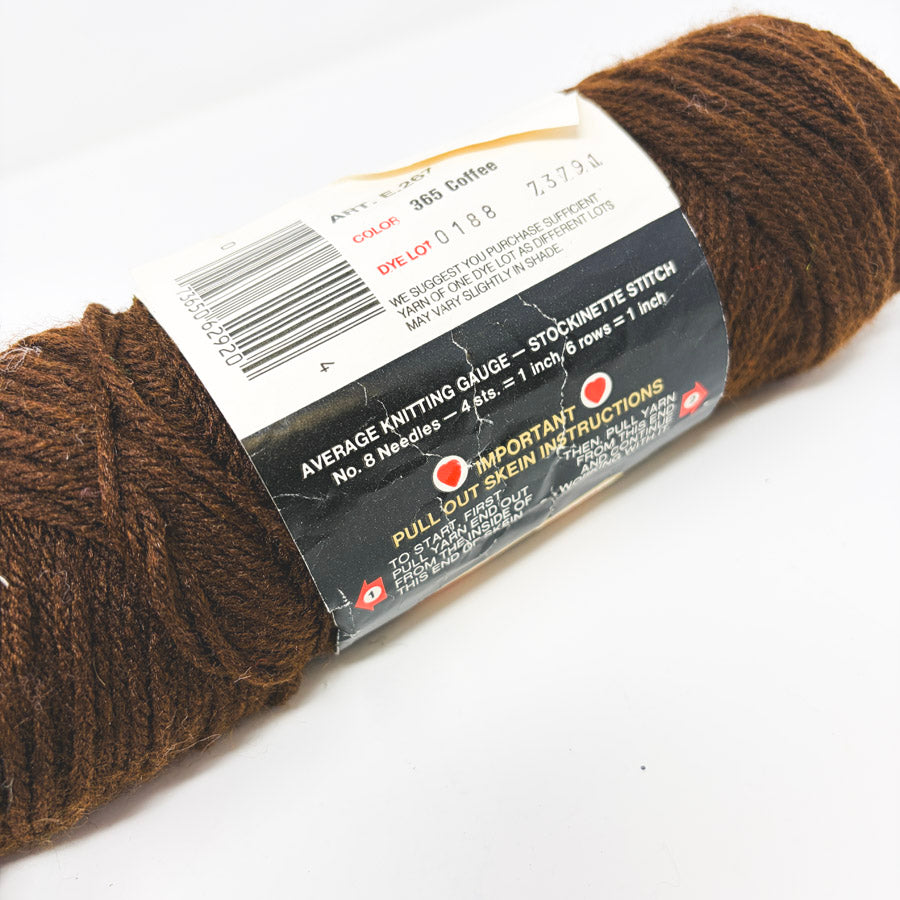 Red Hart Super Saver Yarn - 365 Coffee