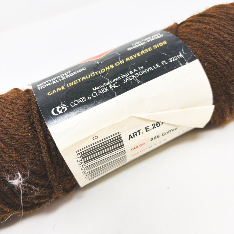 Red Hart Super Saver Yarn - 365 Coffee