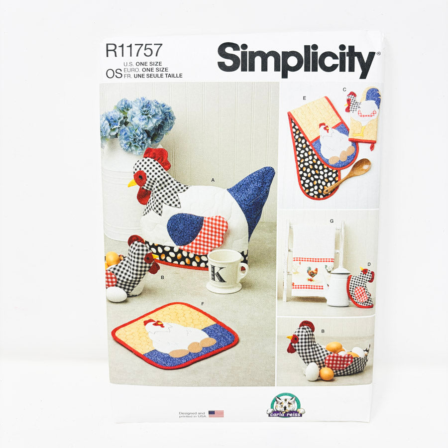 Simplicity – Chicken Kitchen Accessories Sewing Pattern R11757