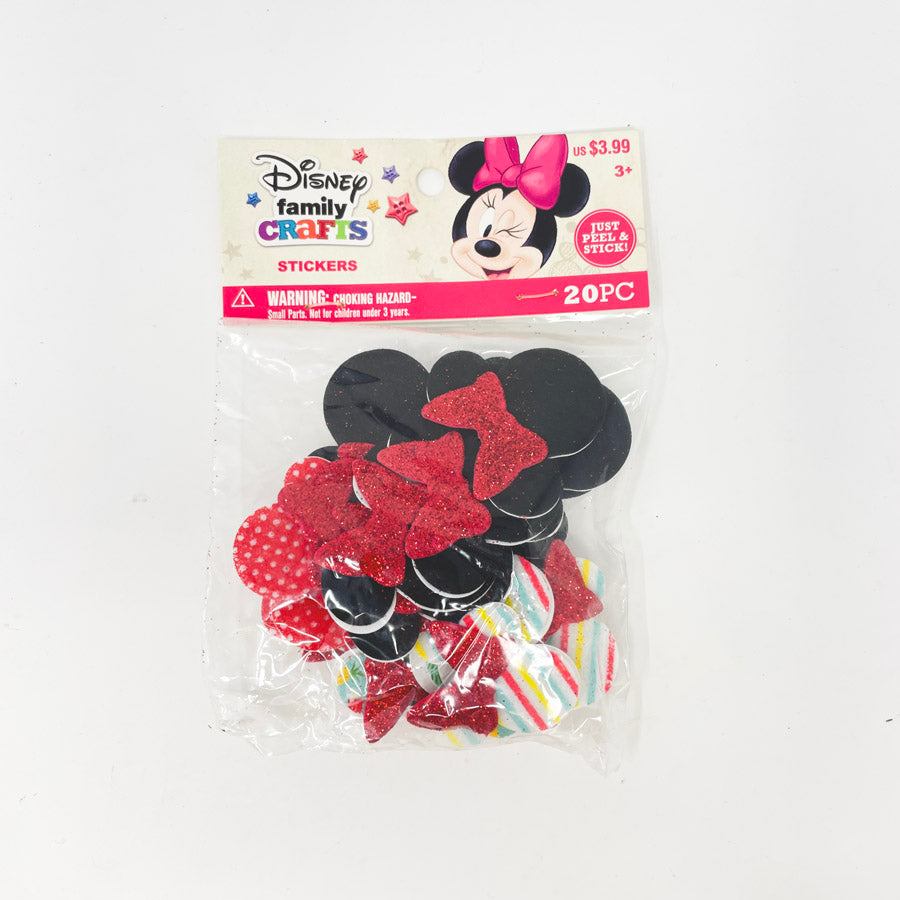 Minnie Head Bow Sticker Pack