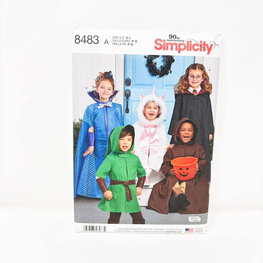 Simplicity Kids Sewing Pattern 8483 – Costumes - Size S-L