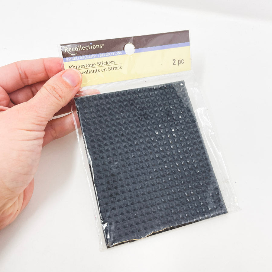 Recollections Black Rhinestone Stickers