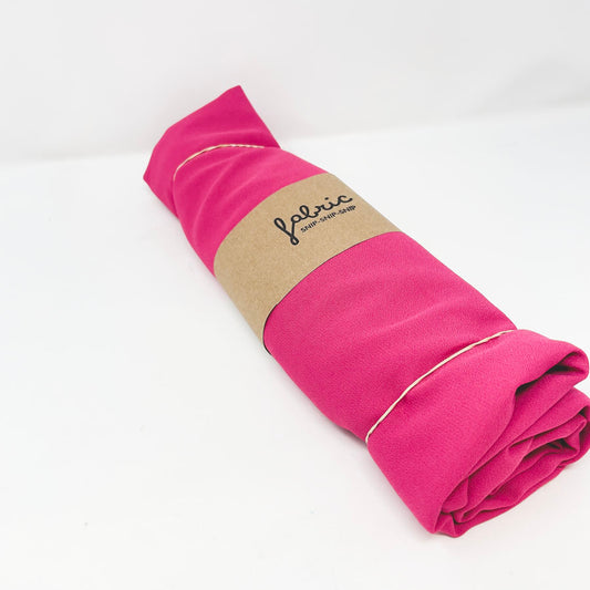 1.5 Yards Hot Pink Polyester Fabric