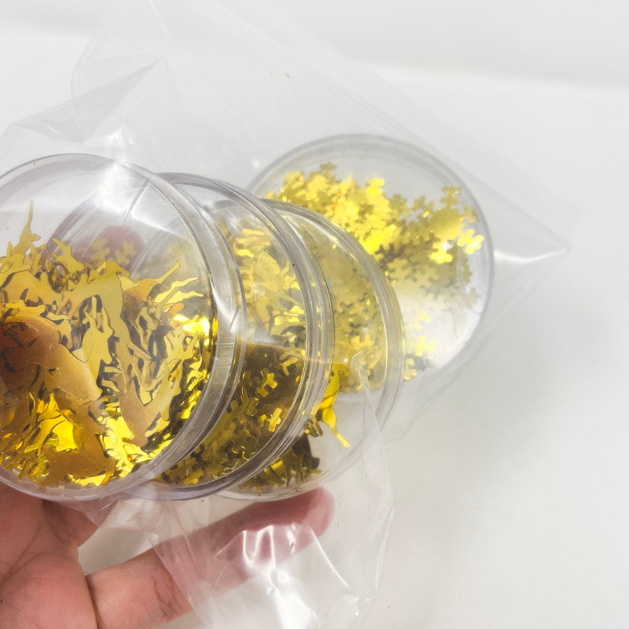 4 Jars of Gold Spangles