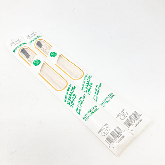 Coats 22" Separating Zipper - Natural (1)