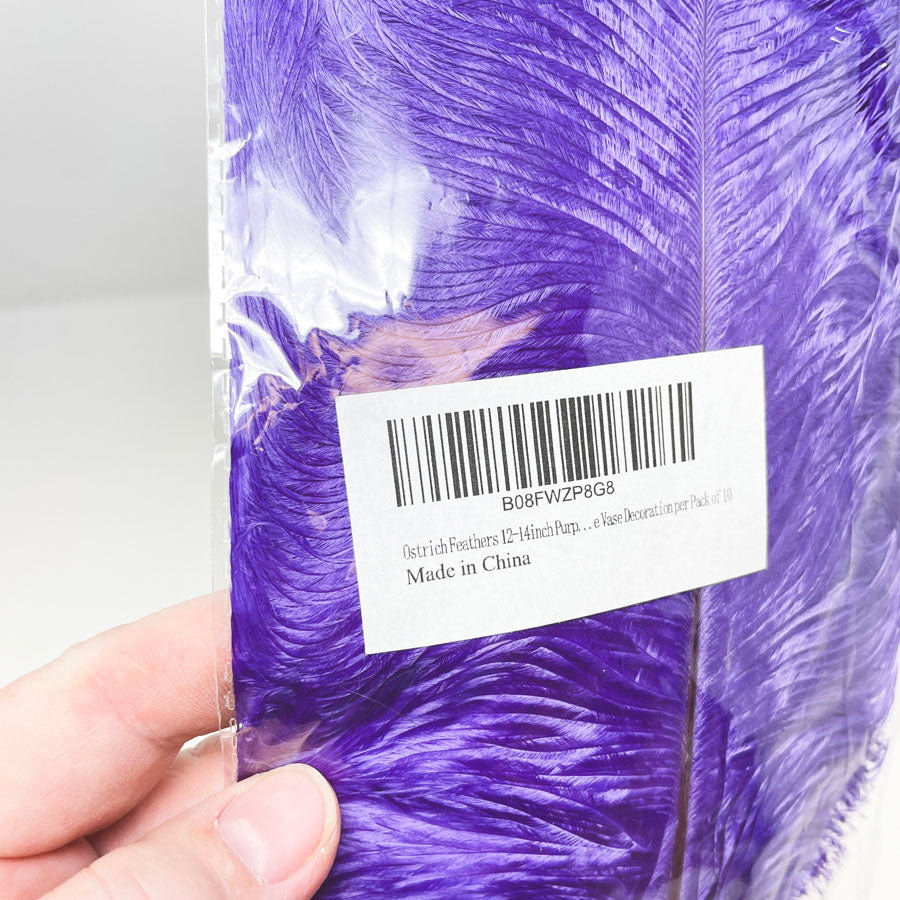 Purple Ostrich Feather Pack