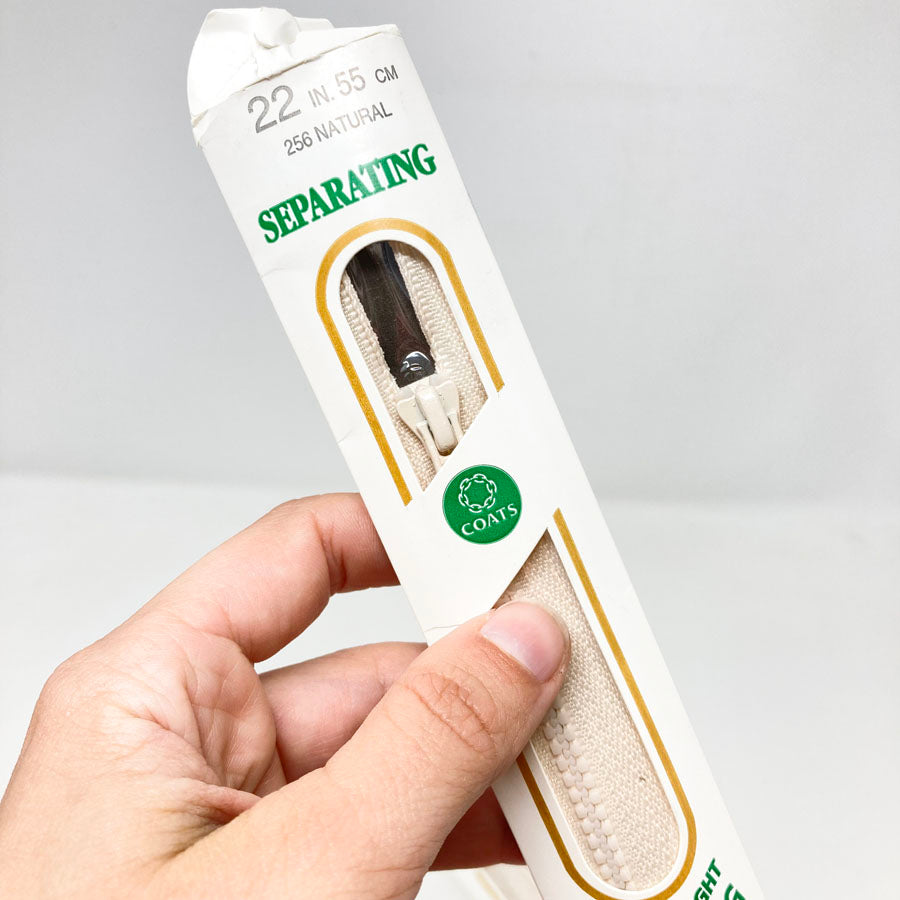 Coats 22" Separating Zipper - Natural (1)