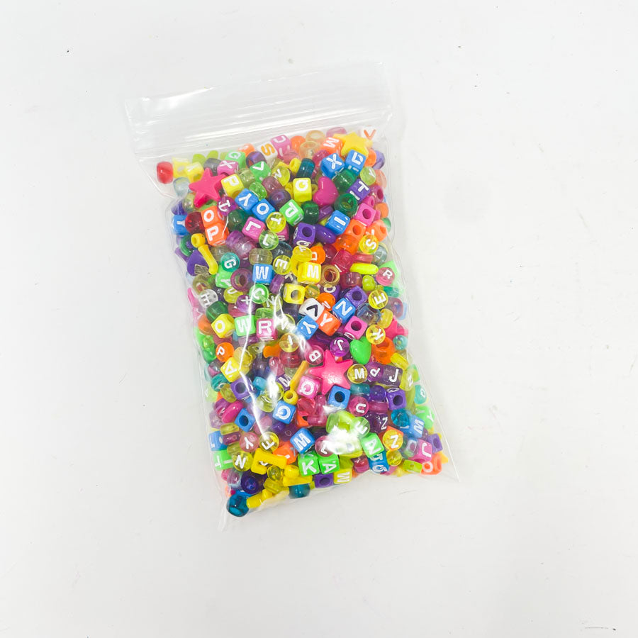 Plastic Bead Soup Mix - Alphabet