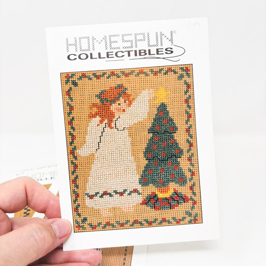 Homespun Collectibles Holiday Cross Stitch Pattern Half Cards