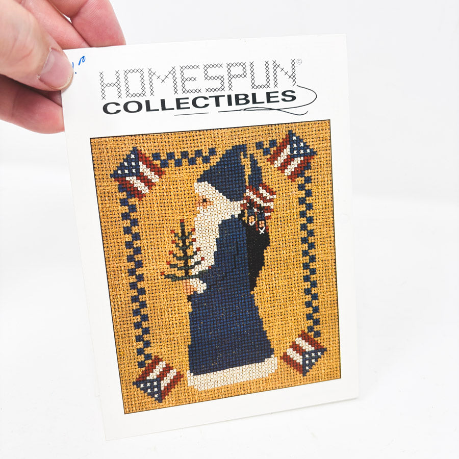 Homespun Collectibles Holiday Cross Stitch Pattern Half Cards