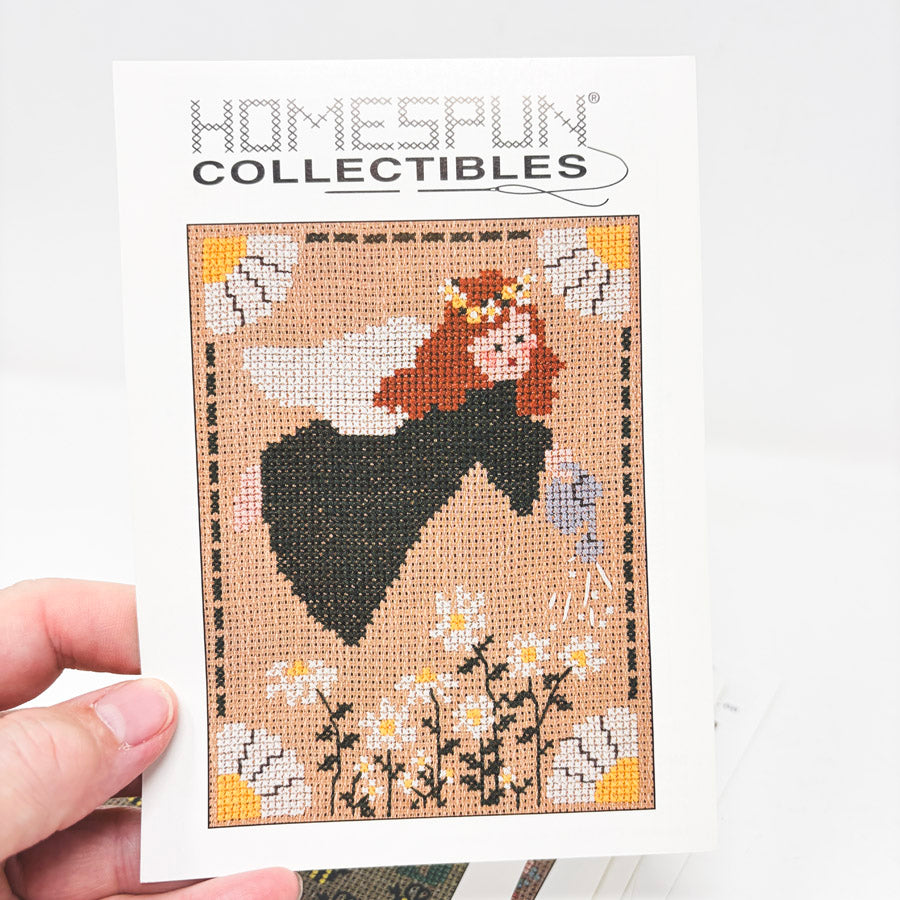 Homespun Collectibles Seasonal Cross Stitch Pattern Half Cards