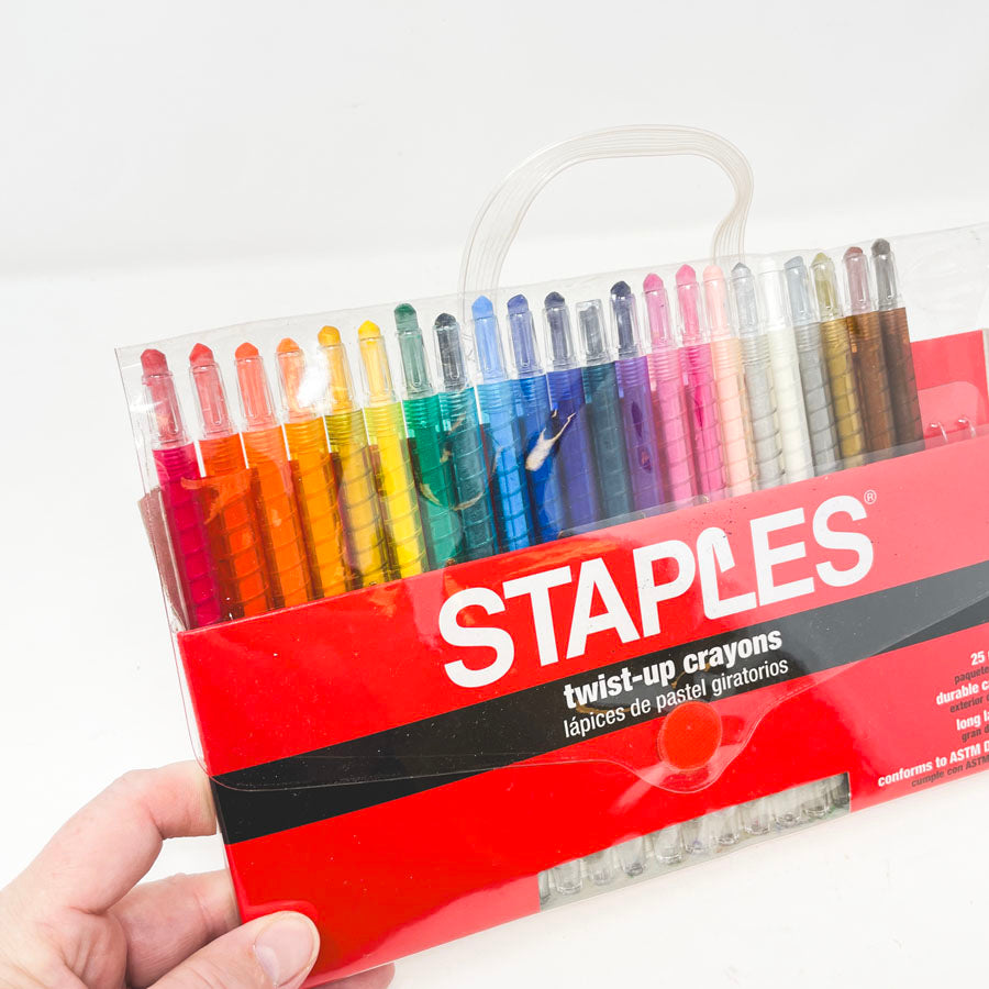 Staples Twist Up Crayons Pack (Partial)