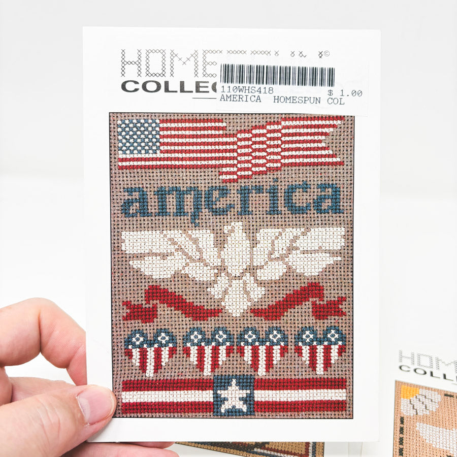 Homespun Collectibles Seasonal Cross Stitch Pattern Half Cards