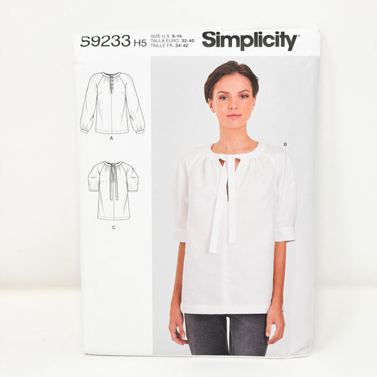 2021 Simplicity Sewing Pattern S9233 - Top - Size 6-14