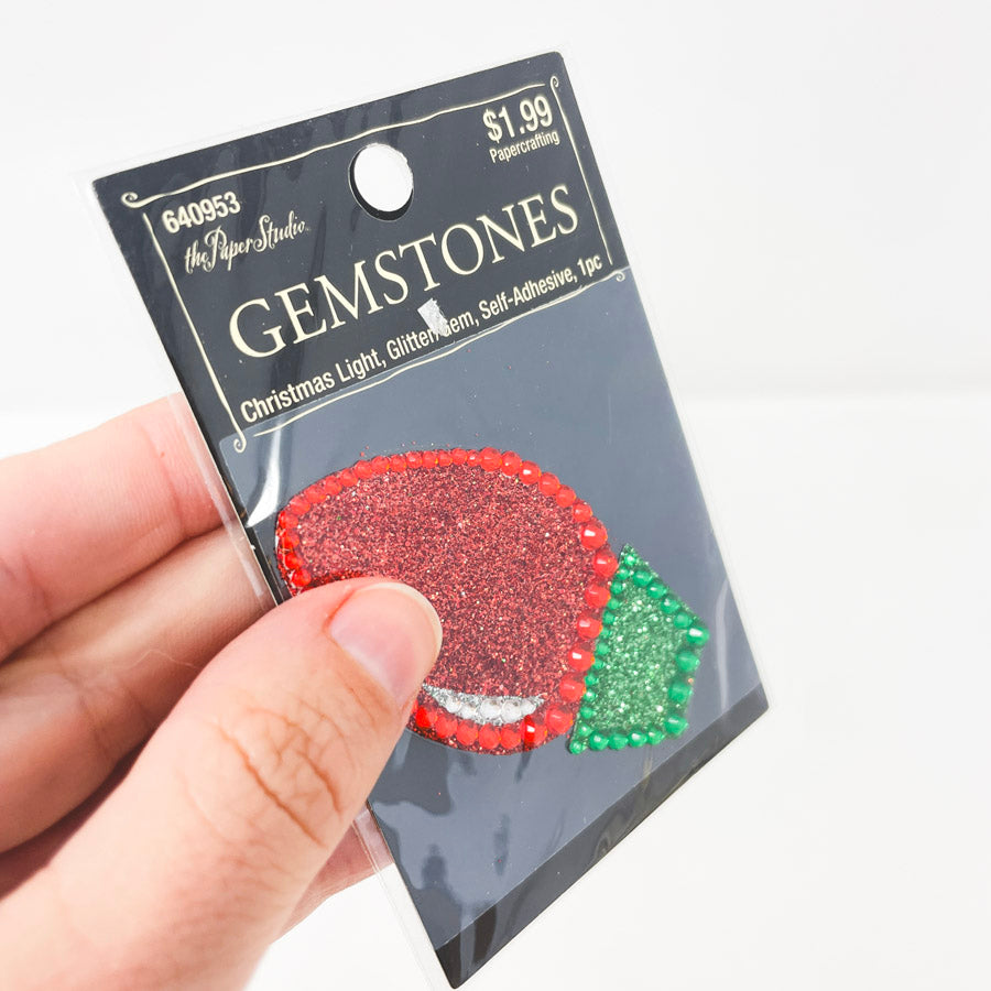 The Paper Studio Christmas Light Gemstones Stickers (1)