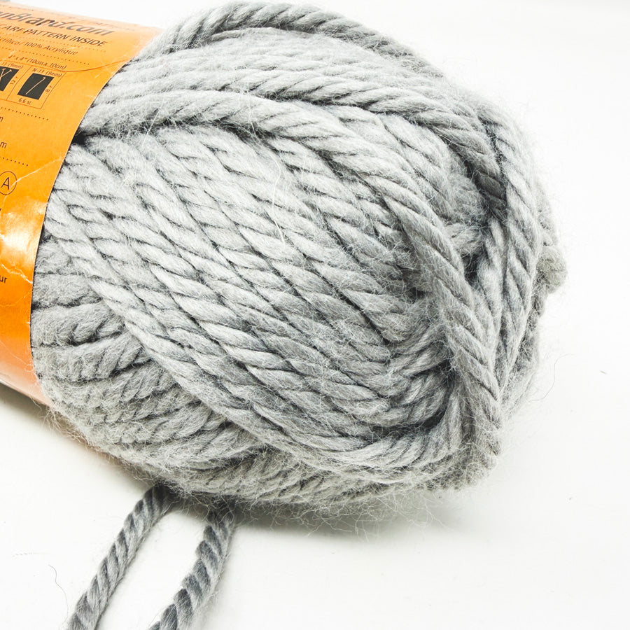 Lion Brand Hometown Acrylic Yarn - Dallas Gray