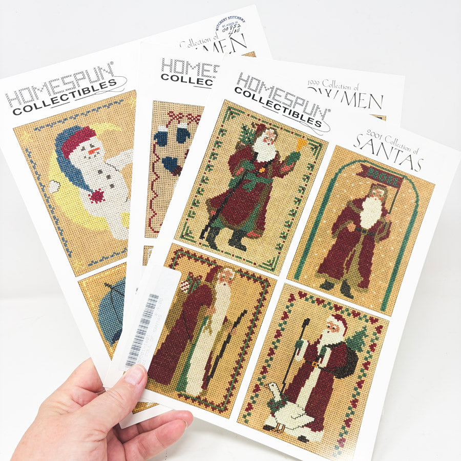 Homespun Collectibles Cross Stitch Pattern Full Cards
