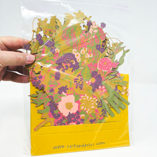 East End Press Pink Bouquet Paper Garland