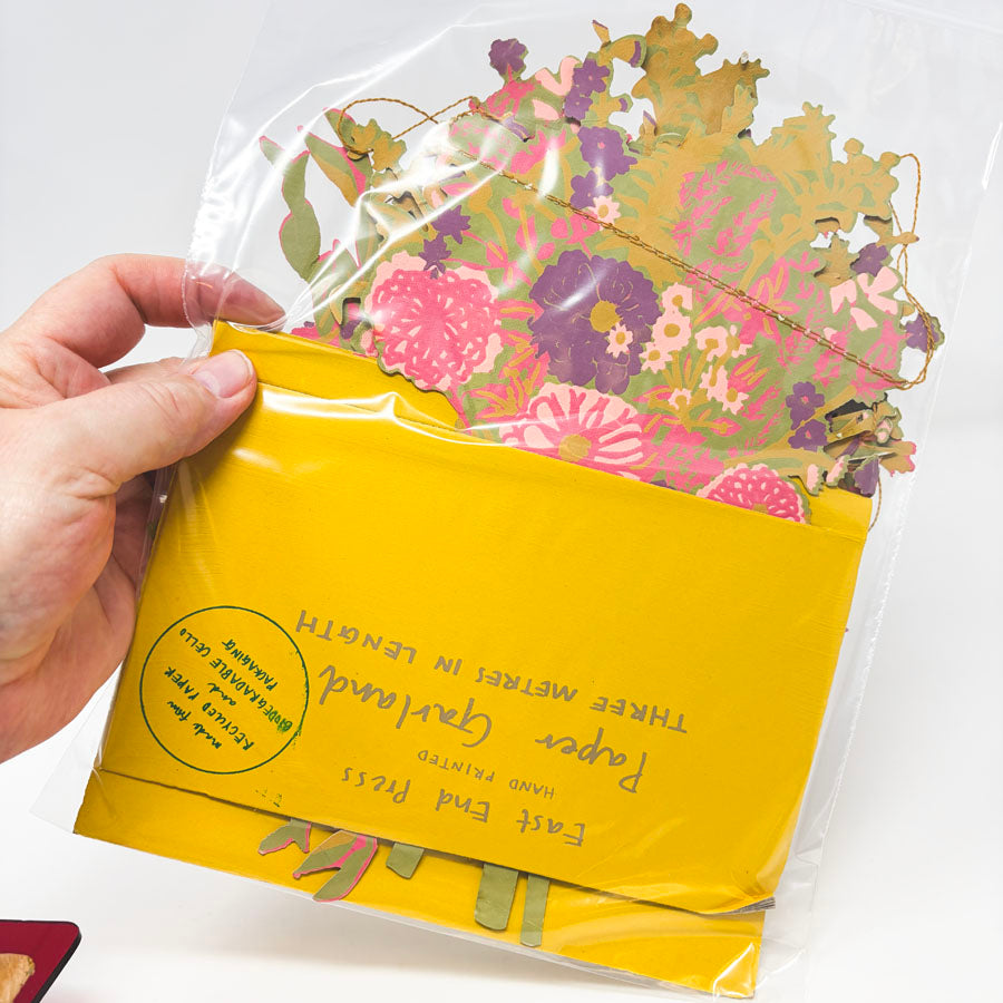 East End Press Pink Bouquet Paper Garland