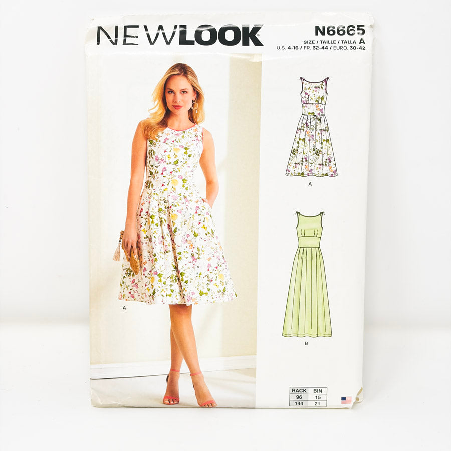 2020 New Look Sewing Pattern N6665 - Dress - Size 4-16