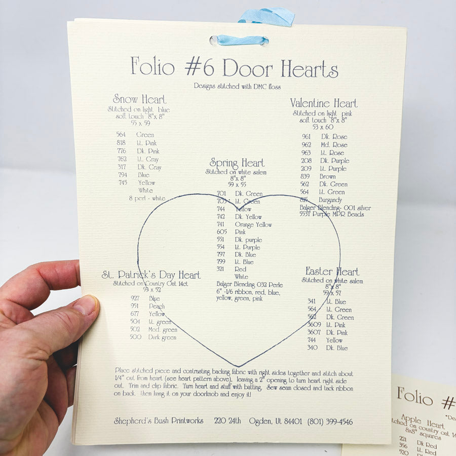 Shepherd's Bush Cross Stitch Pattern - Door Hearts