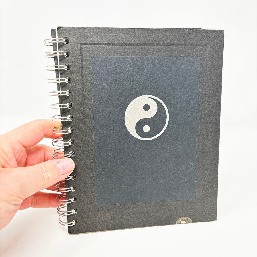 Black Yin Yang Journal/Sketchbook