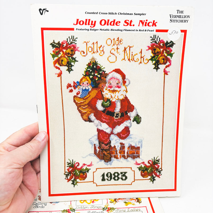 Vintage Vermillion Stitchery Christmas Cross Stitch Patterns