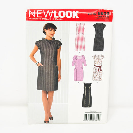 2009 New Look Sewing Pattern 6909 - Dress - Size 4-16
