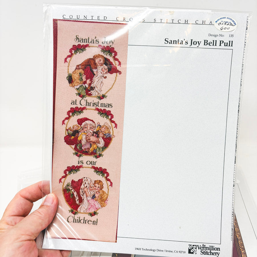 Vintage Bagged Vermillion Stitchery Christmas Cross Stitch Patterns