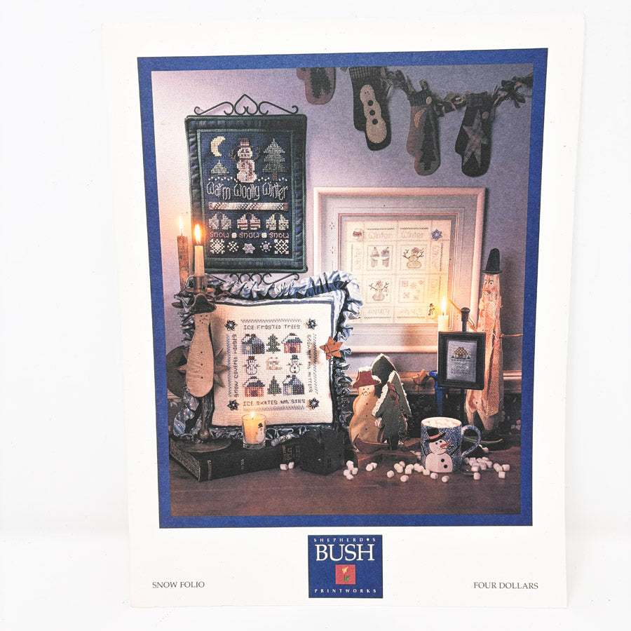 Snow Folio – Shepherd's Bush Cross Stitch Pattern - 1995