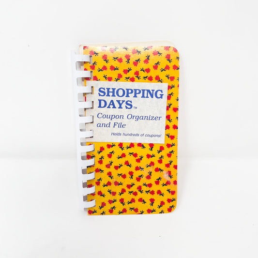 Shopping Days Vintage Coupon Organizer and File 1976