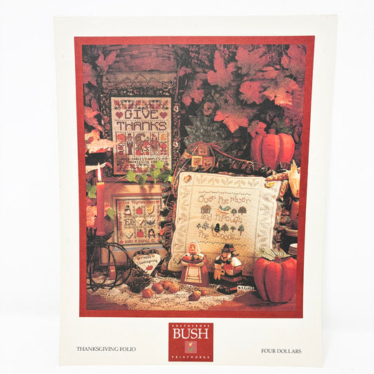 Thanksgiving Folio – Shepherd's Bush Cross Stitch Pattern - 1994