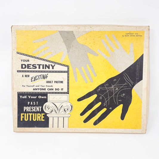 Your Destiny Vintage Palmistry Box Set by Ralph Steven Britton 1955