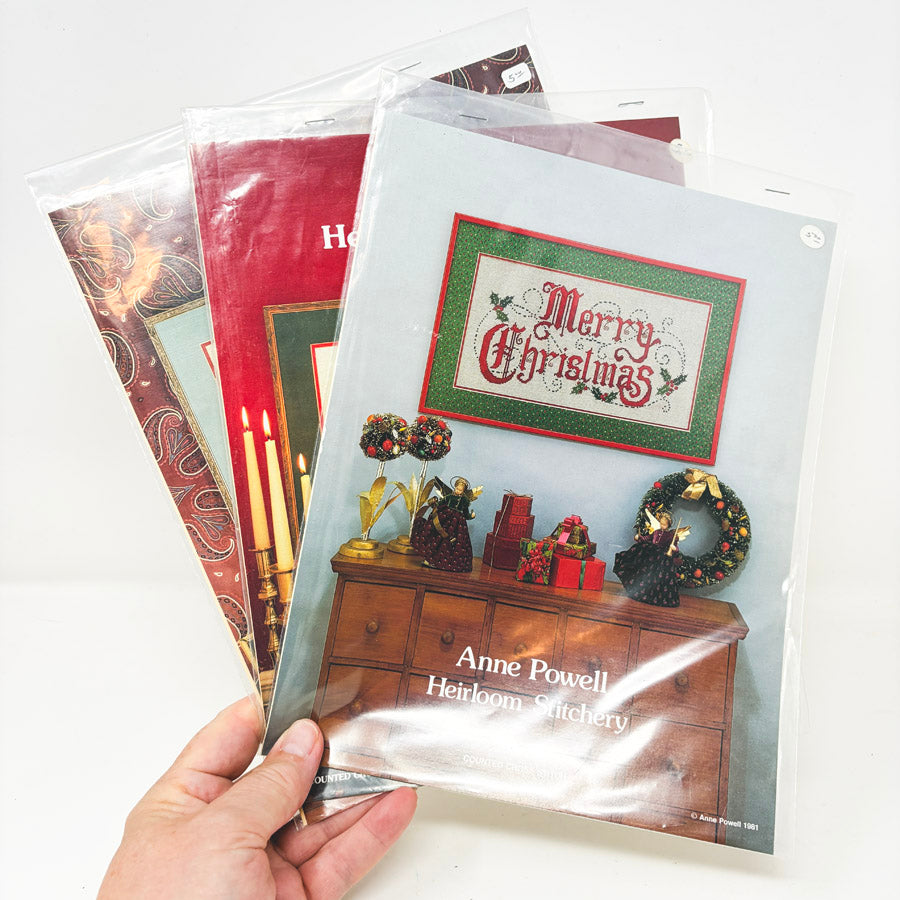 Vintage Anne Powell Christmas Cross Stitch Patterns
