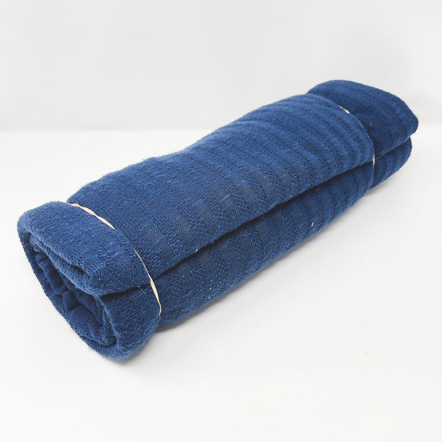 62" x 84" - Blue Textured Knit Fabric