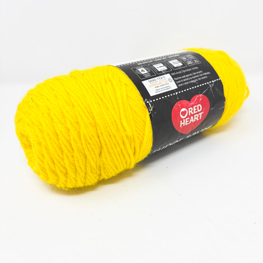 Red Heart Super Saver Acrylic Yarn - Bright Yellow