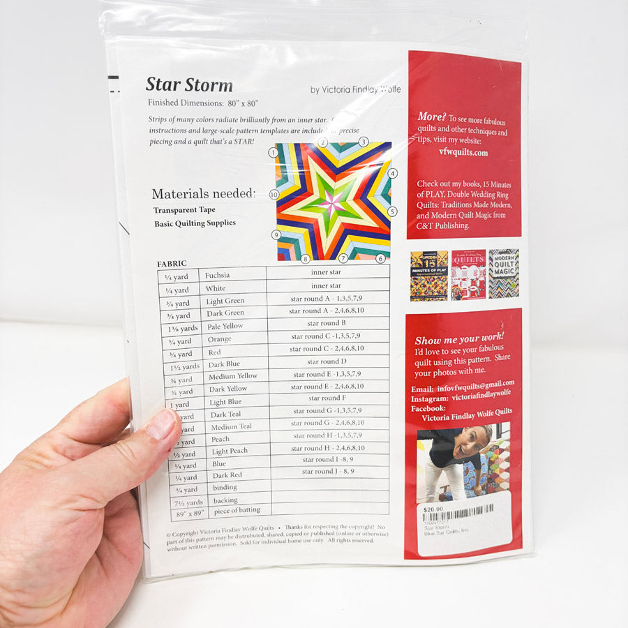 Star Storm Quilt Pattern by Victoria Findlay Wolfe Quilts