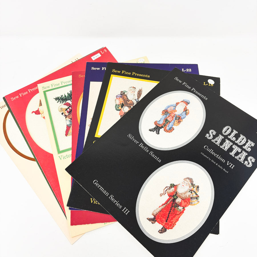 Vintage Sew Fine Olde Santas Cross Stitch Patterns