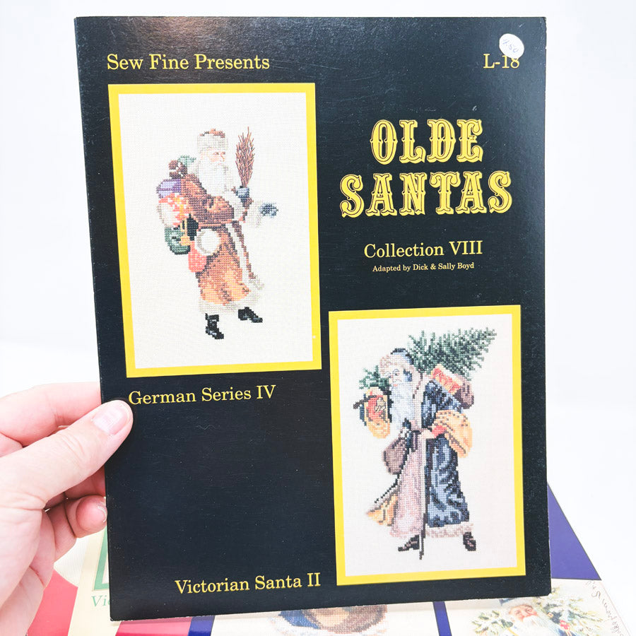 Vintage Sew Fine Olde Santas Cross Stitch Patterns