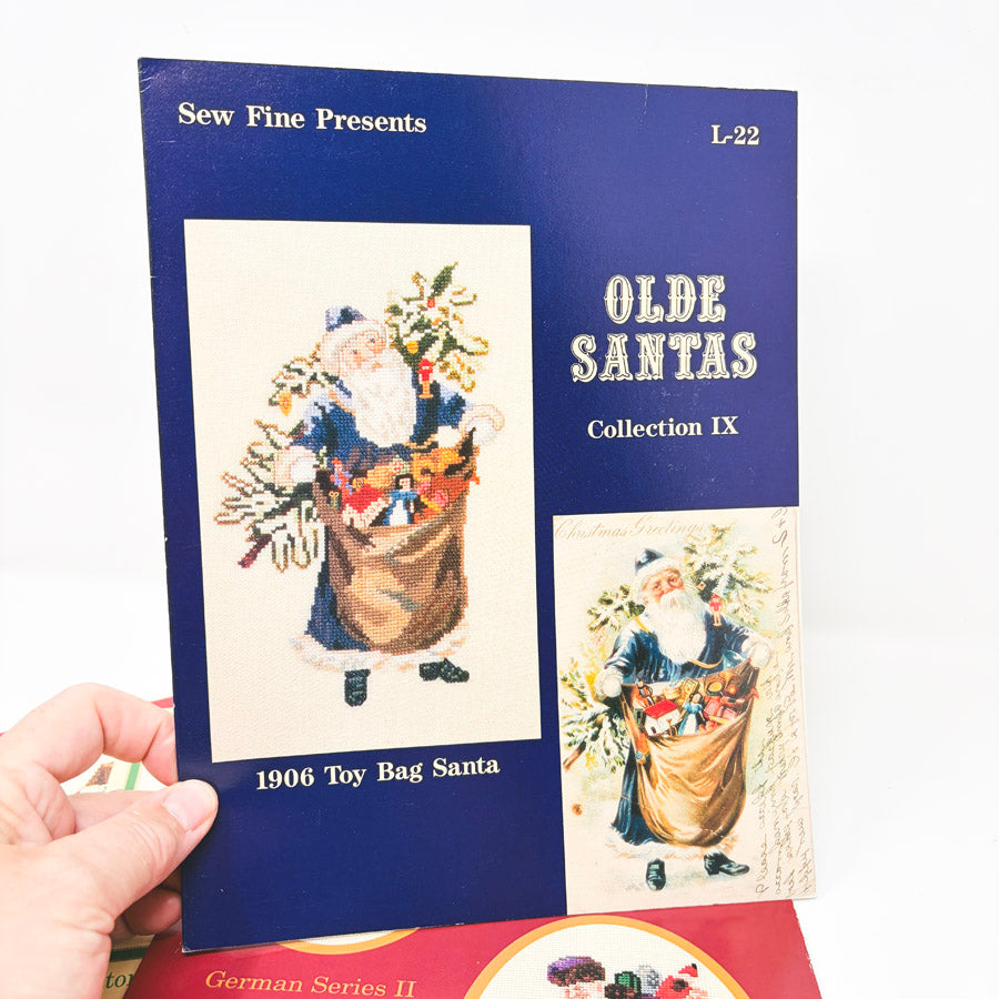 Vintage Sew Fine Olde Santas Cross Stitch Patterns