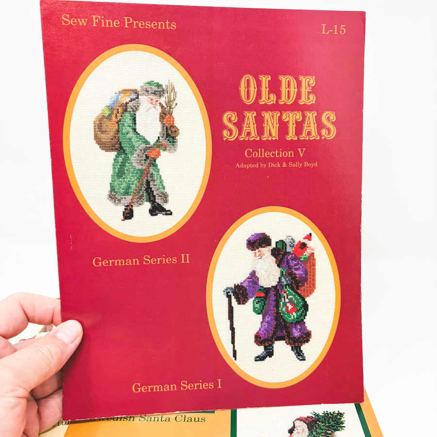 Vintage Sew Fine Olde Santas Cross Stitch Patterns