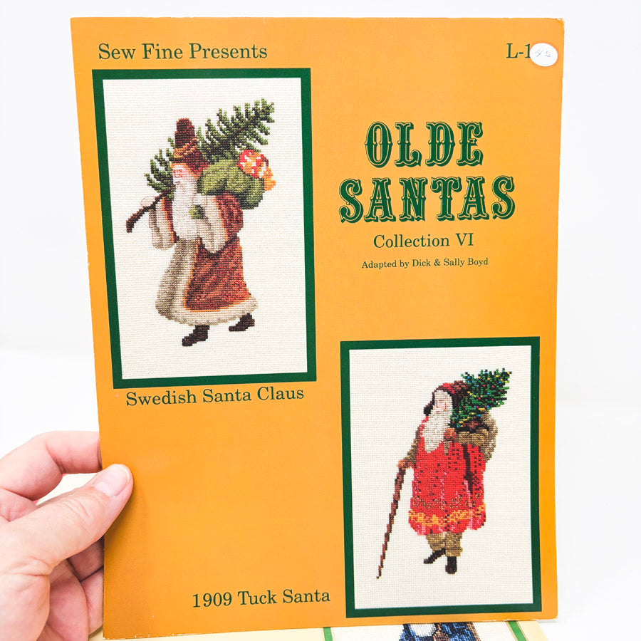 Vintage Sew Fine Olde Santas Cross Stitch Patterns