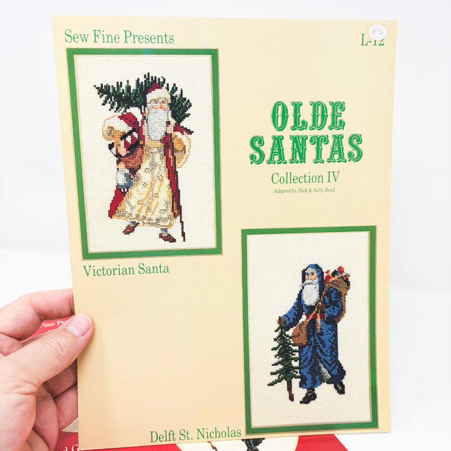 Vintage Sew Fine Olde Santas Cross Stitch Patterns