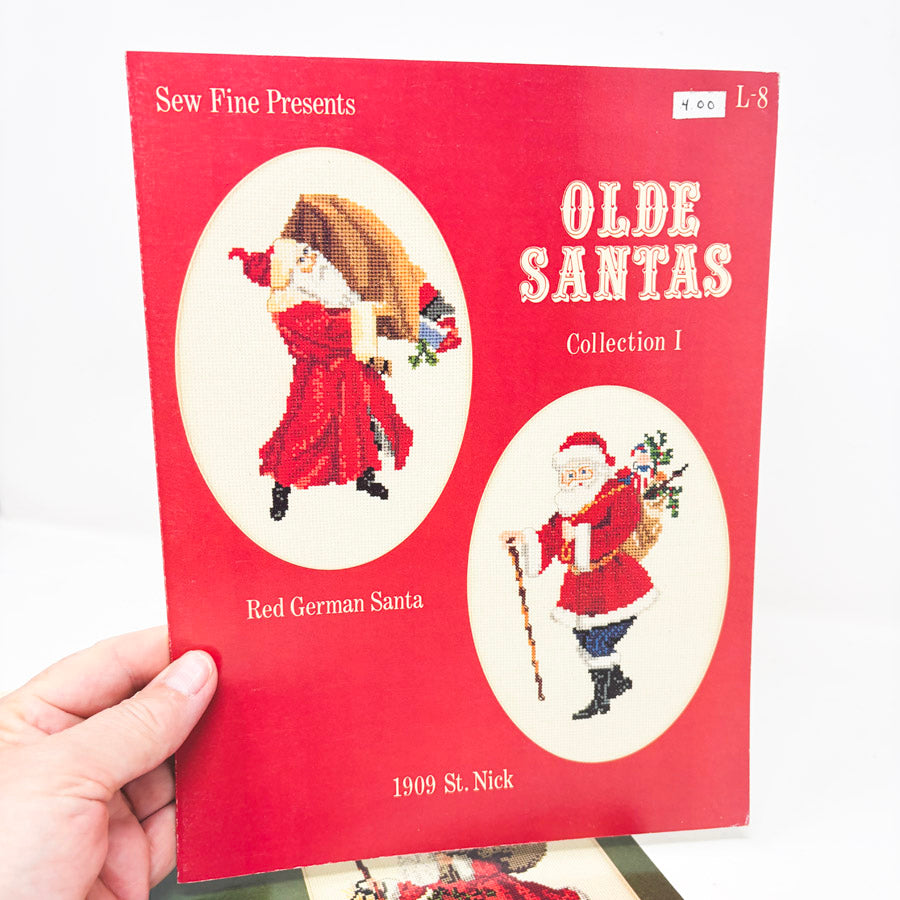 Vintage Sew Fine Olde Santas Cross Stitch Patterns