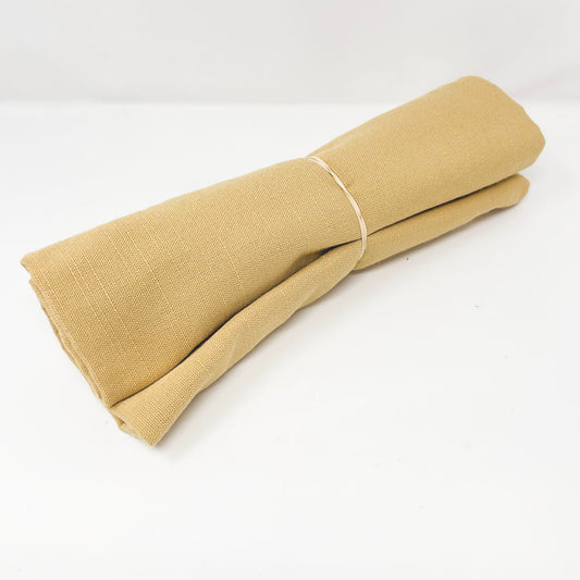 58" x 58" - Tan Poly Textured Duckcloth