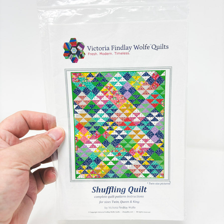 Shuffling Quilt Pattern by Victoria Findlay Wolfe Quilts