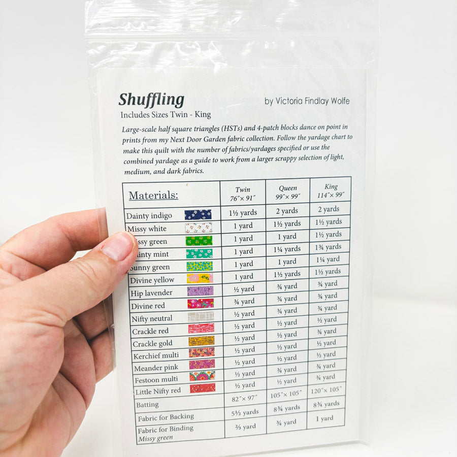 Shuffling Quilt Pattern by Victoria Findlay Wolfe Quilts