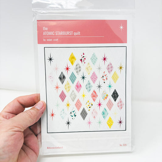 The Atomic Starburst Quilt Pattern by Violet Craft