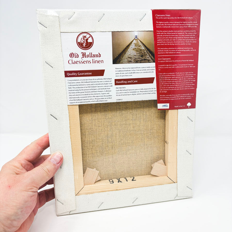 Old Holland Claessens Oil Primed Belgian Linen Canvas - 9" x 12"